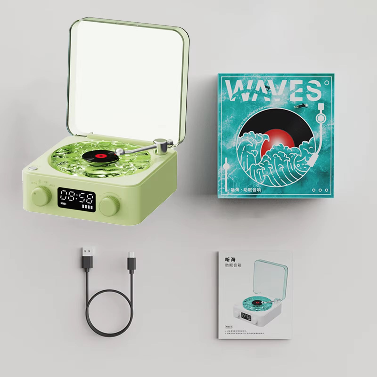  Vinyl Player Bluetooth Speaker 
